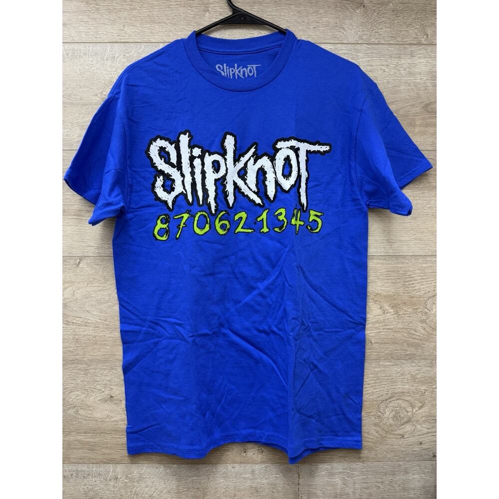 Slipknot Don't Ever Judge Me Blue Green Short Sleeve Shirt Medium